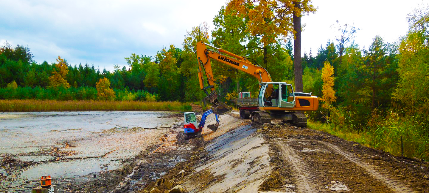 Rybníky a terénní úpravy